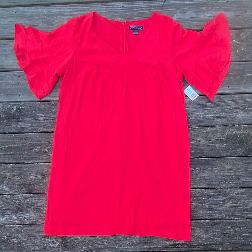 Jessica Howard ruffle sleeve red dress New with tags size 16W